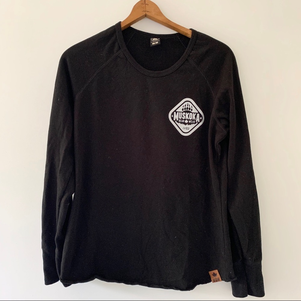Muskoka Bearwear Longsleeve Tee Black Medium